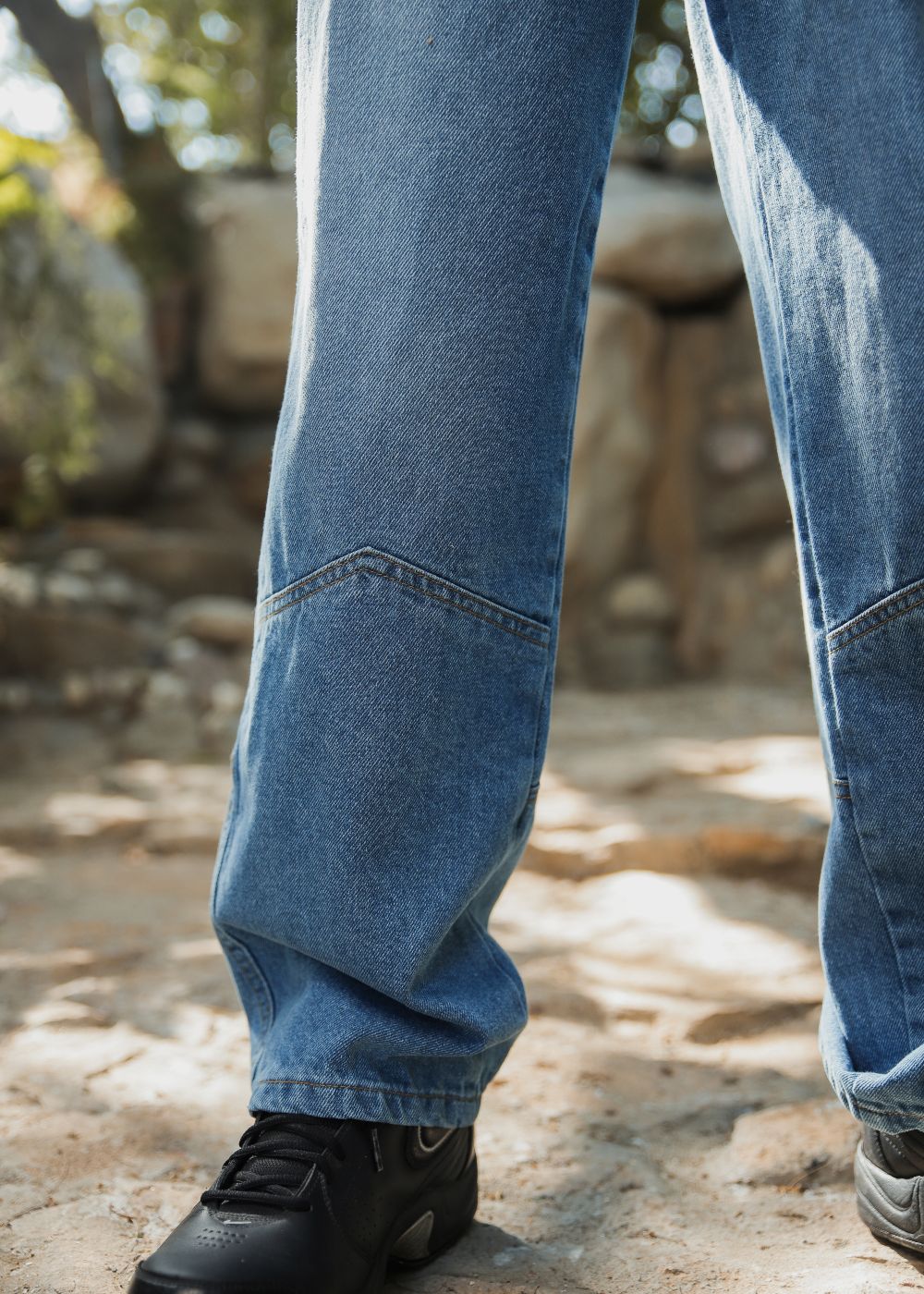 Women's Blue Vertex Jeans With a V Seam Design