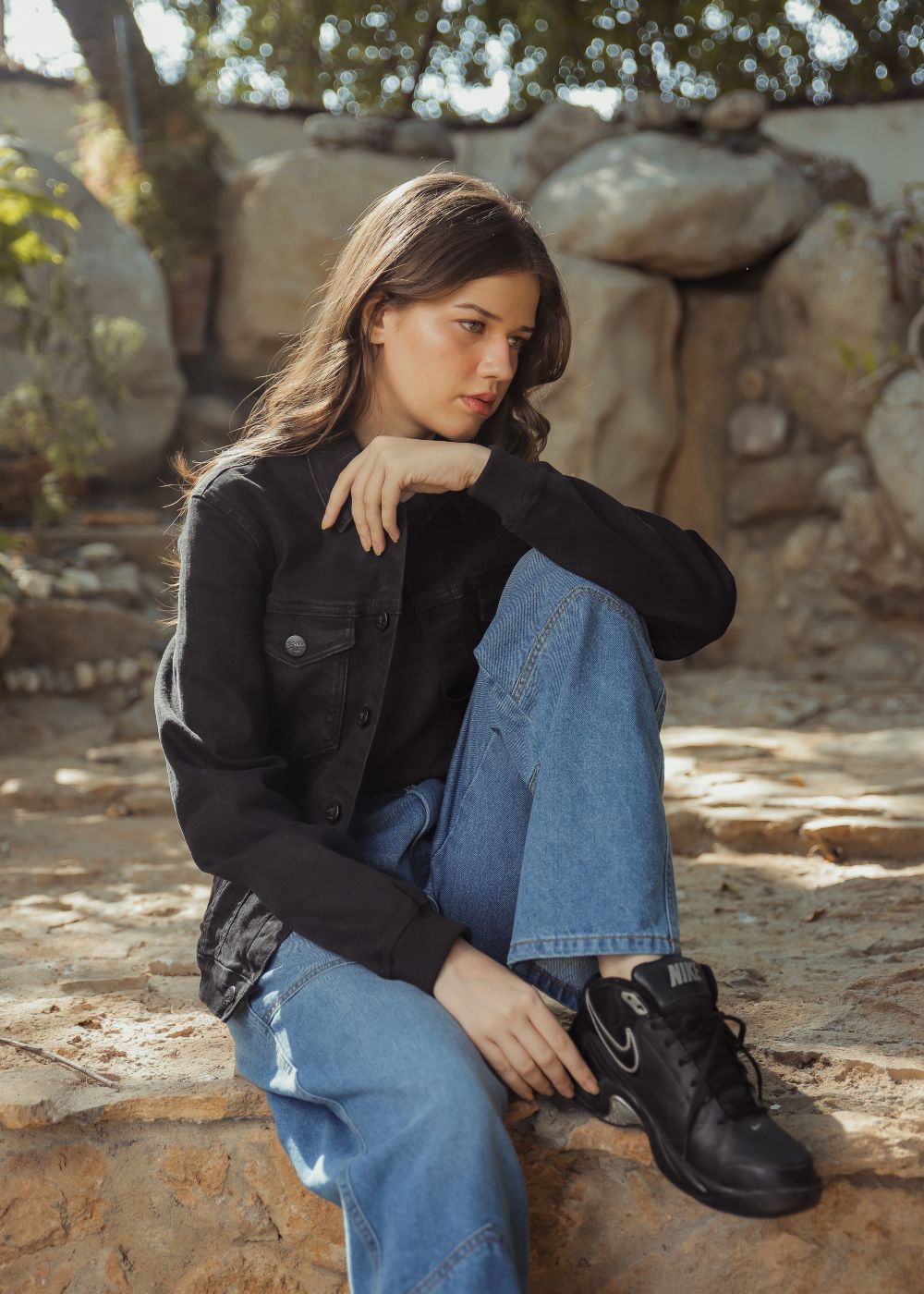 Women's Blue Vertex Jeans With a V Seam Design