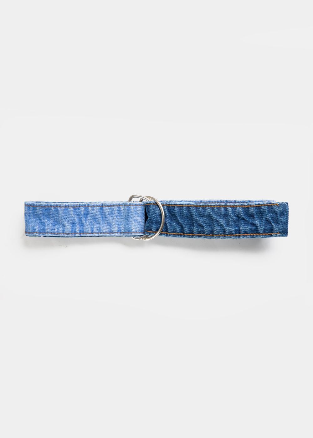 Women's Denim Belt in Blue with a Buckle