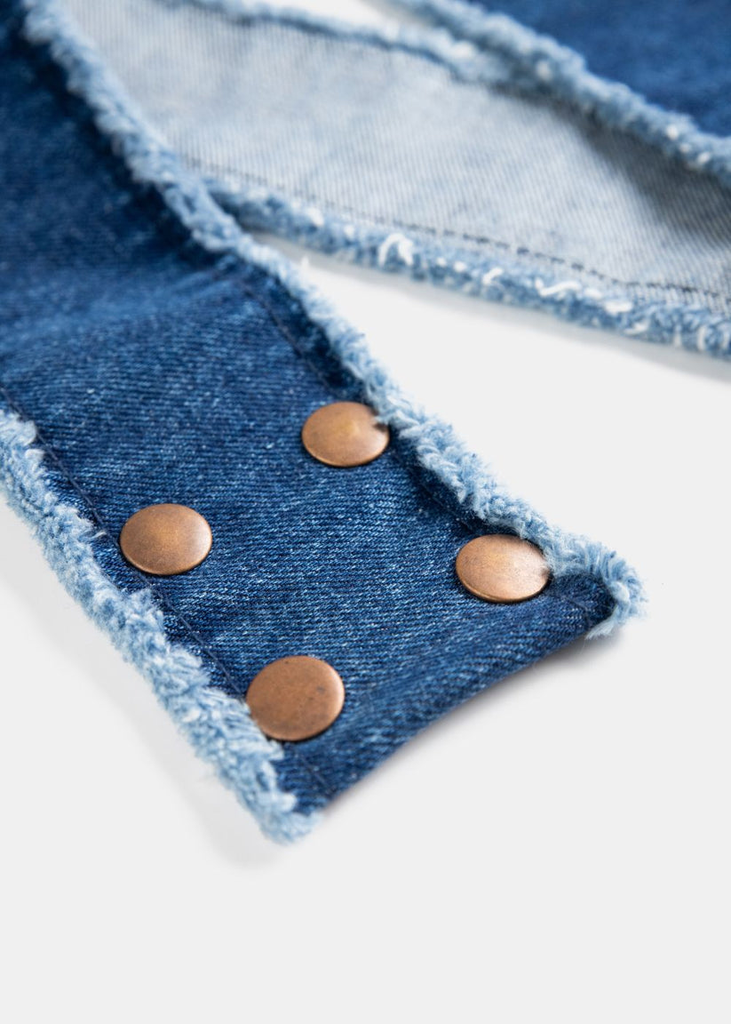 Women's Denim Belt in Indigo