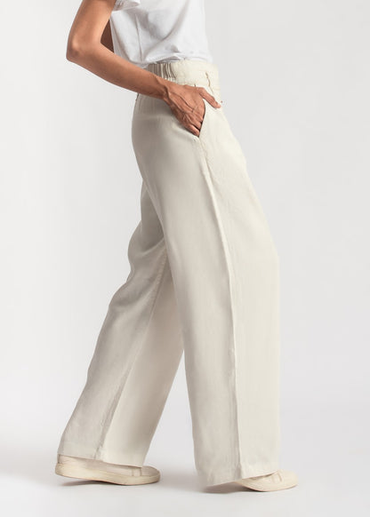 Women's Loose-Fit Palazzo Pants in White