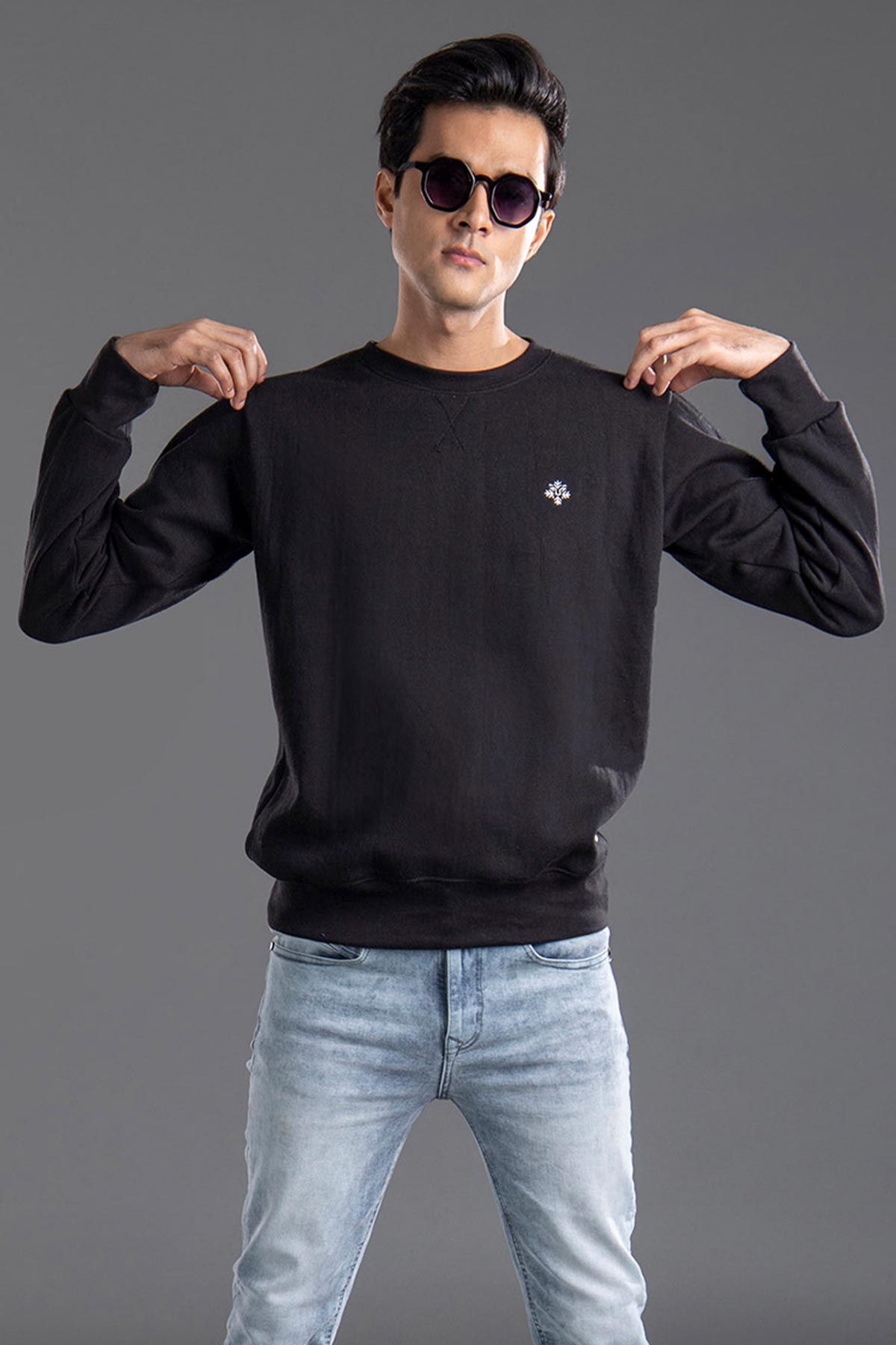 Plain Black Sweatshirt