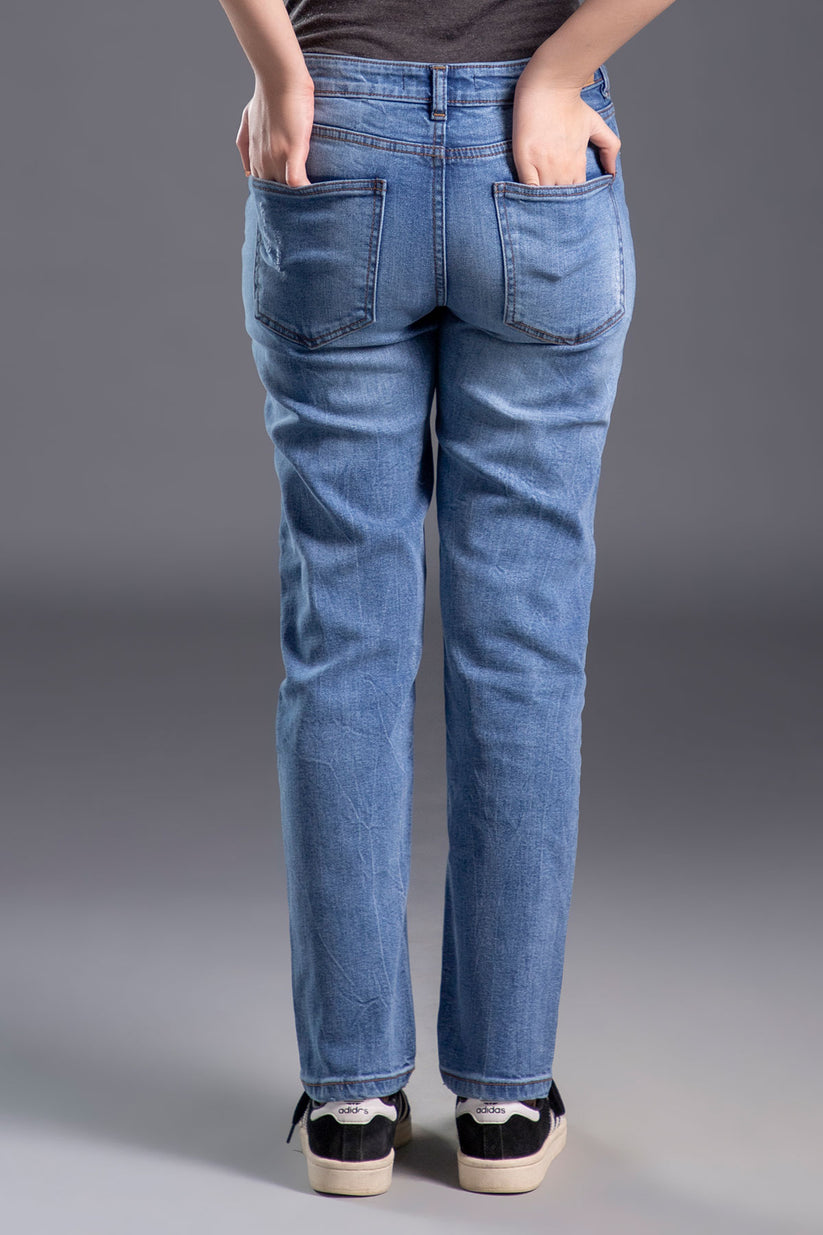 Rift Ripped Straight Jeans 