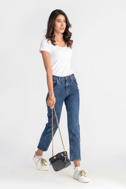 Denim Straight Fit Jeans 2.0  ( CELINA )