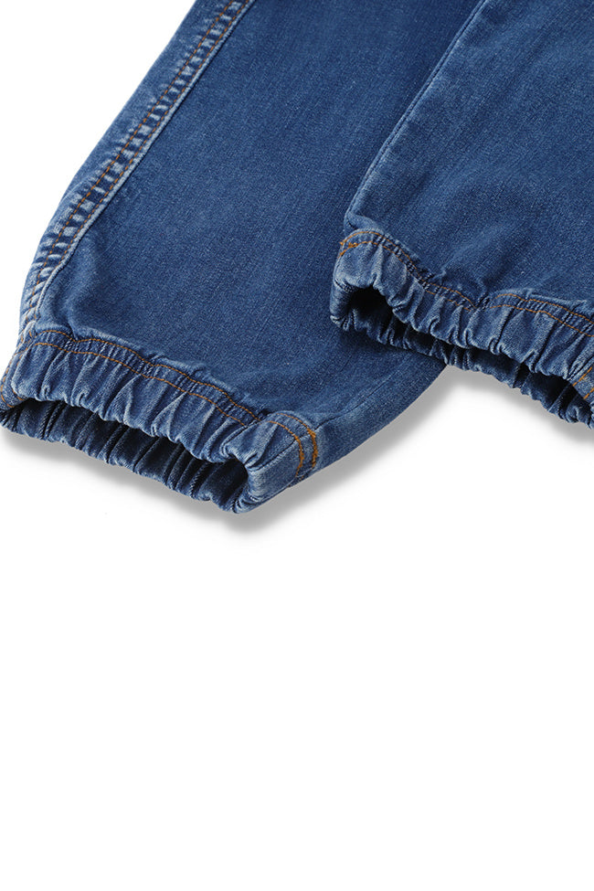 2-Pocket Blue Jogg Jeans for Women 