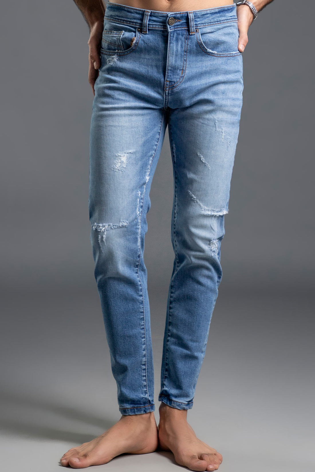 Decibel Skinny Ripped Jeans