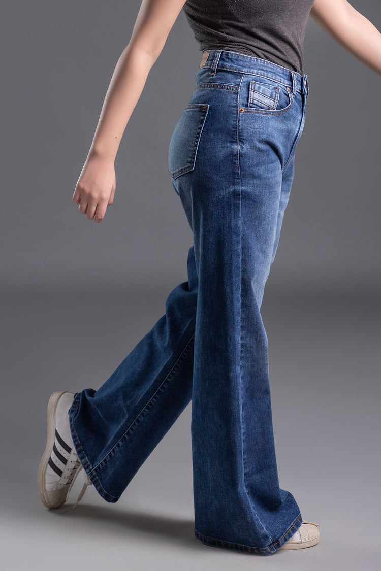 Galaxial Mid Blue Flare Jeans