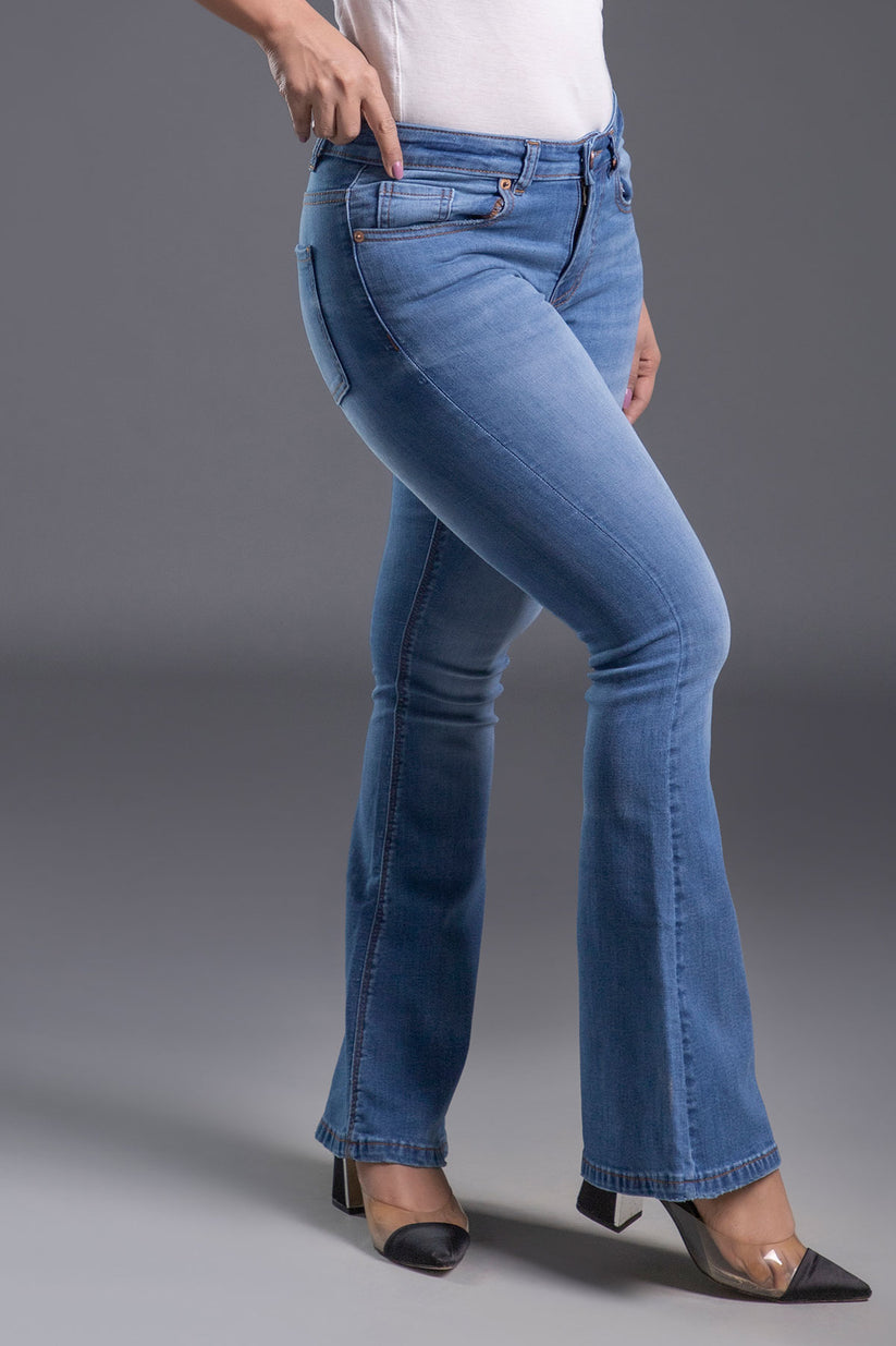 Light Blue Buster Bootcut Jeans 