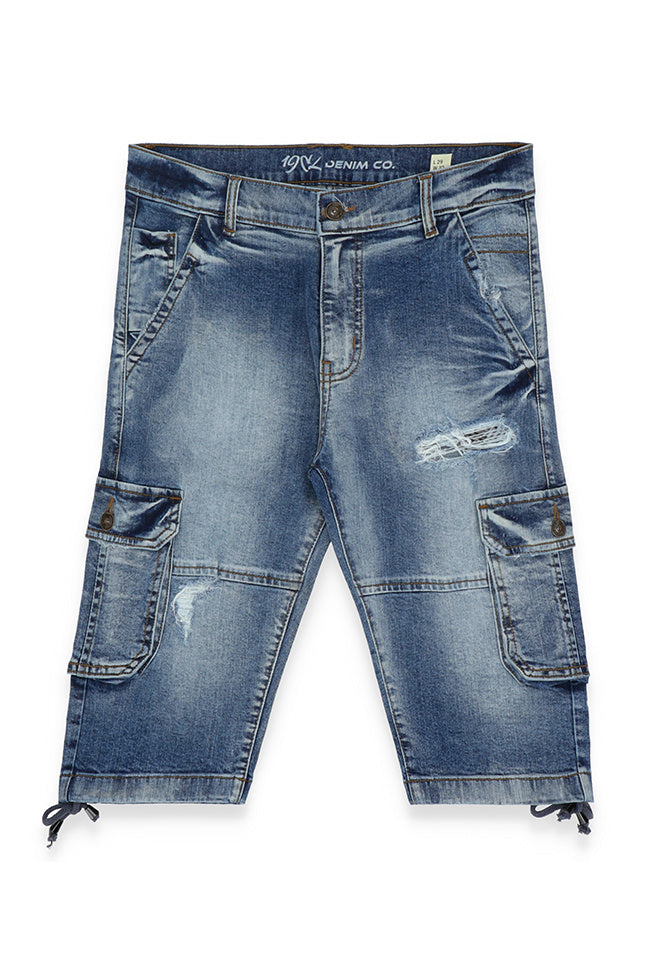 Cargo Vintage Denim Shorts