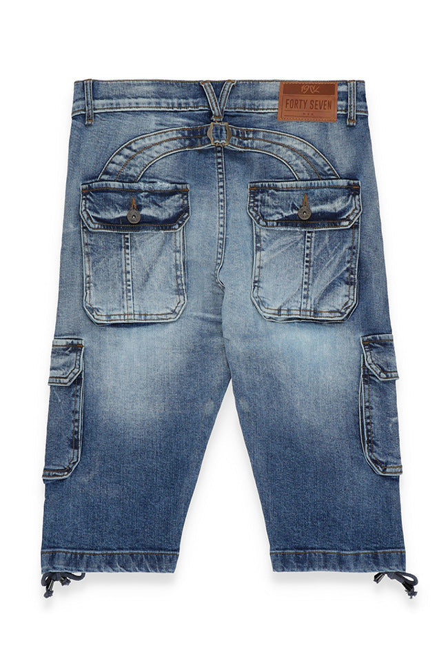 Cargo Vintage Denim Shorts