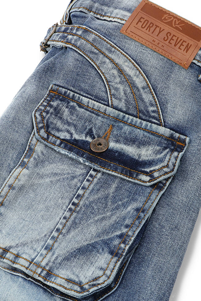 Cargo Vintage Denim Shorts