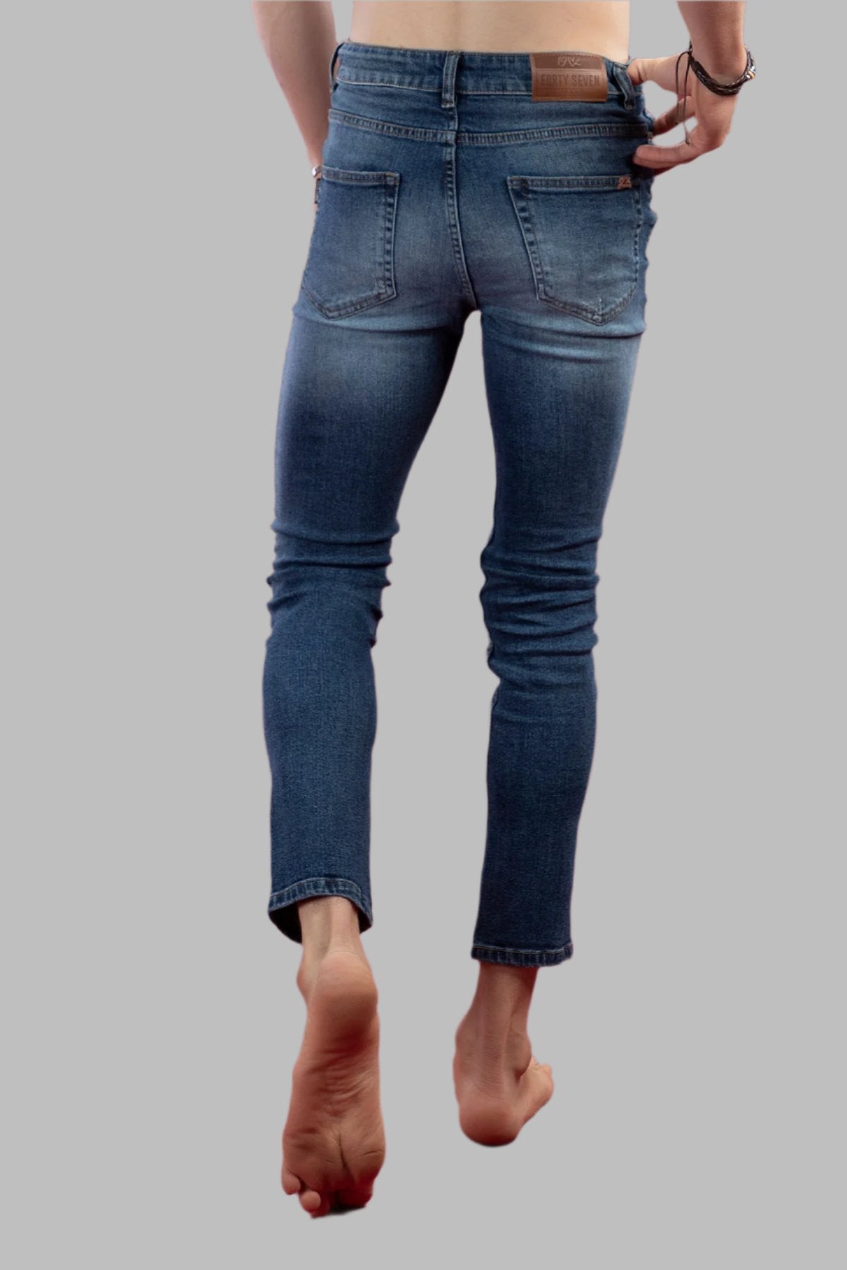 Slim-fit Jeans (Blue) (HIERRO)