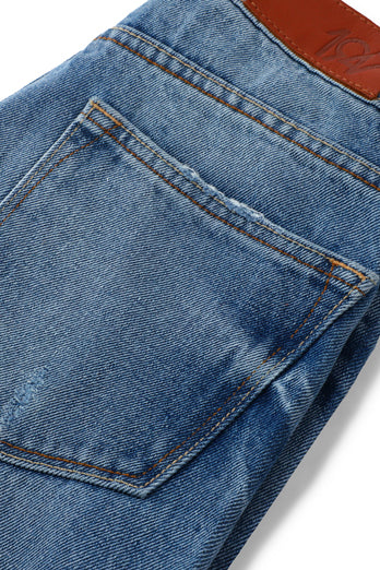 High-waisted Women's Flare Jeans in Light Blue