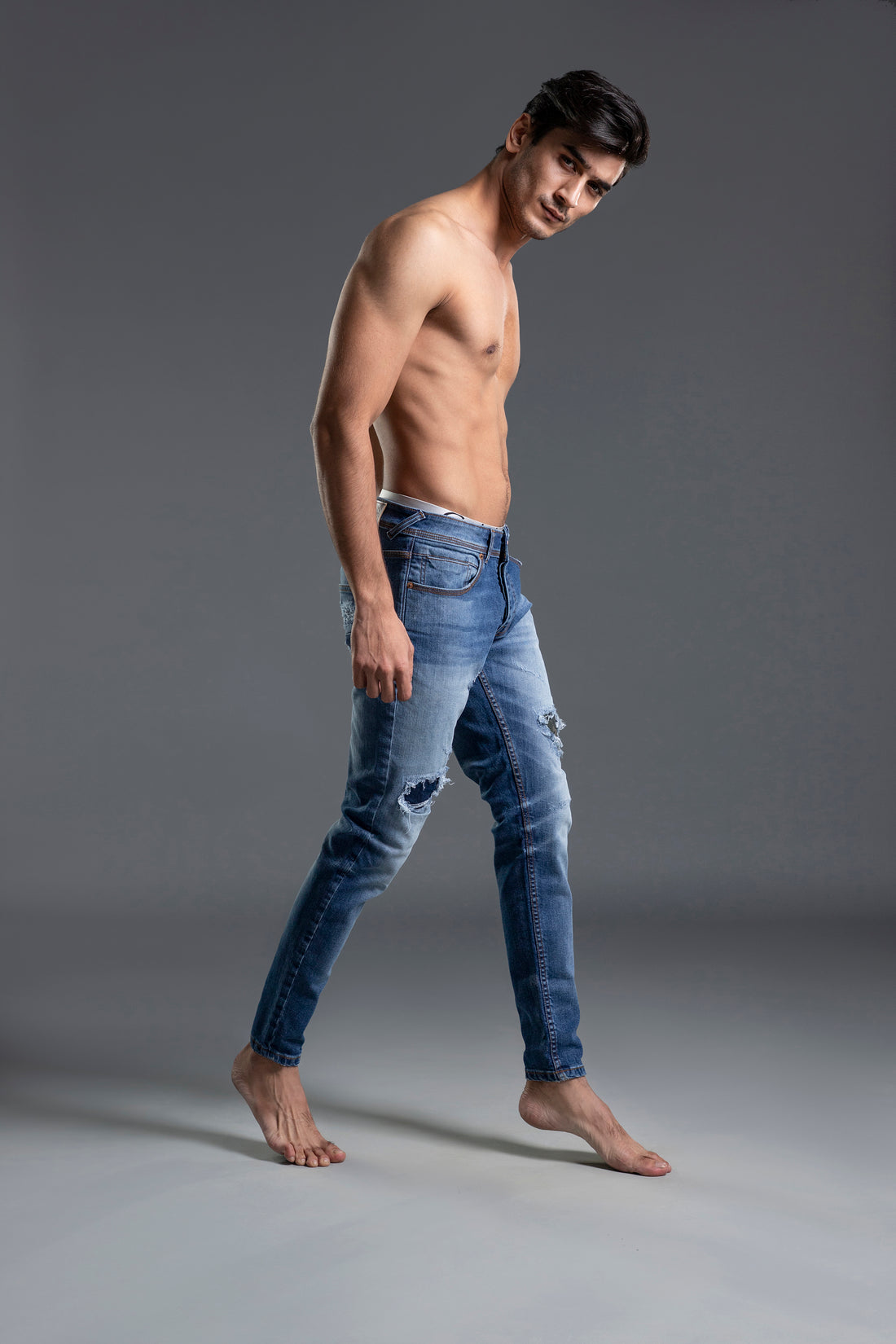 Sculpt Patched Skinny Jeans