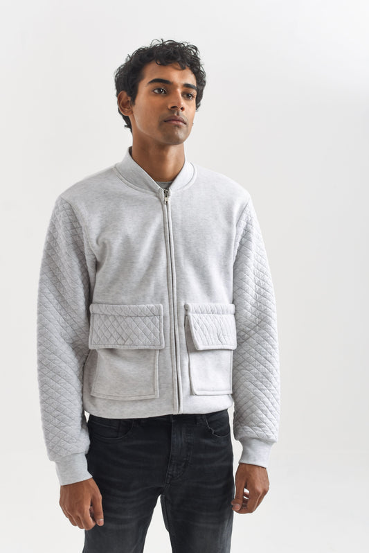 QUILTED BOMBER JACKET