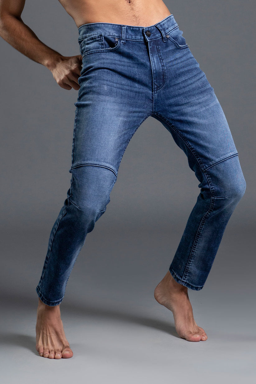 Blue Biker Jeans 