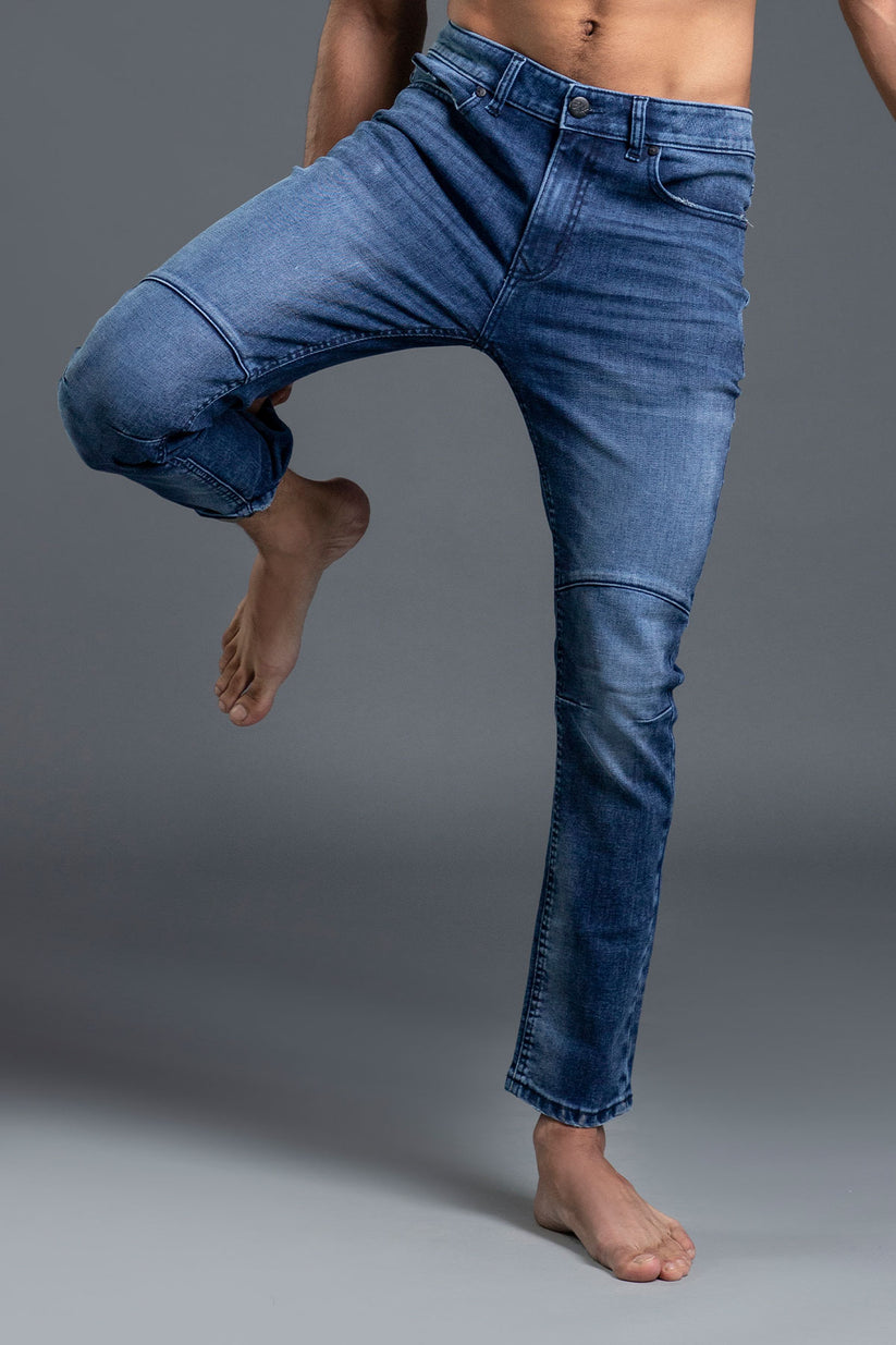 Blue Biker Jeans 