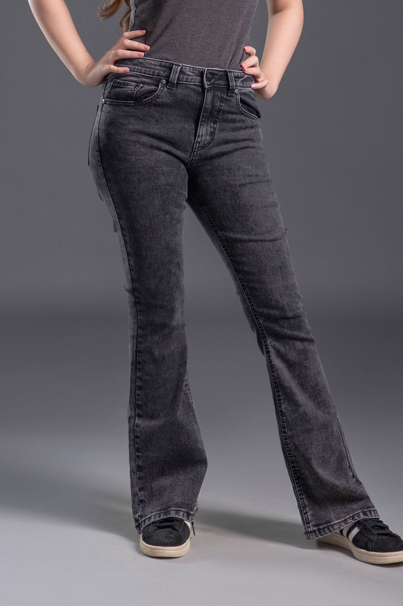 Black Caregiver Bootcut Jeans 