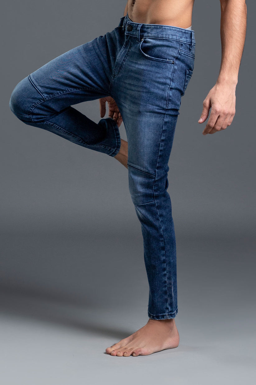 Blue Biker Jeans 