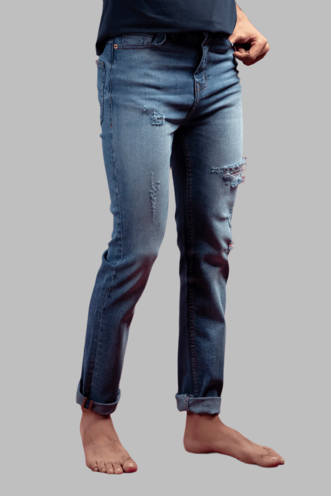 Cardenas Slim Ripped Jeans 