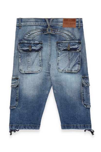 Cargo Vintage Denim Shorts 