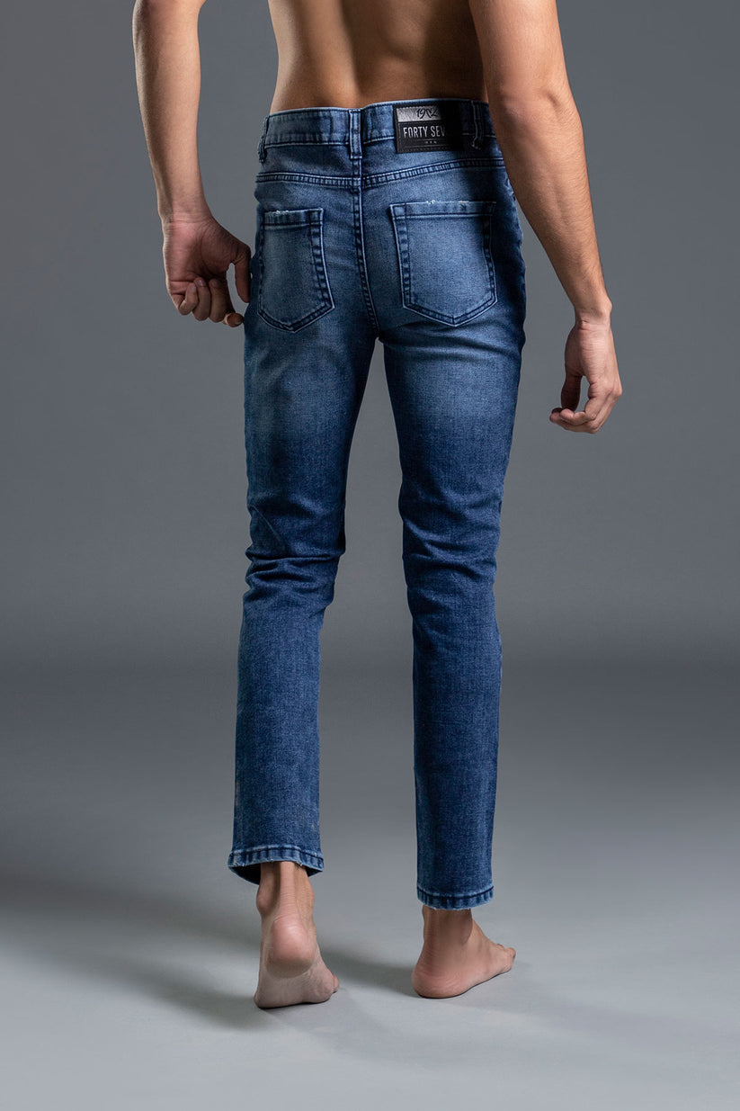 Blue Biker Jeans 