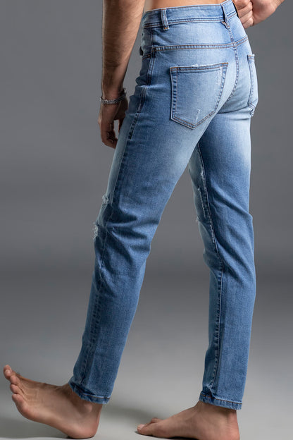Decibel Skinny Ripped Jeans 