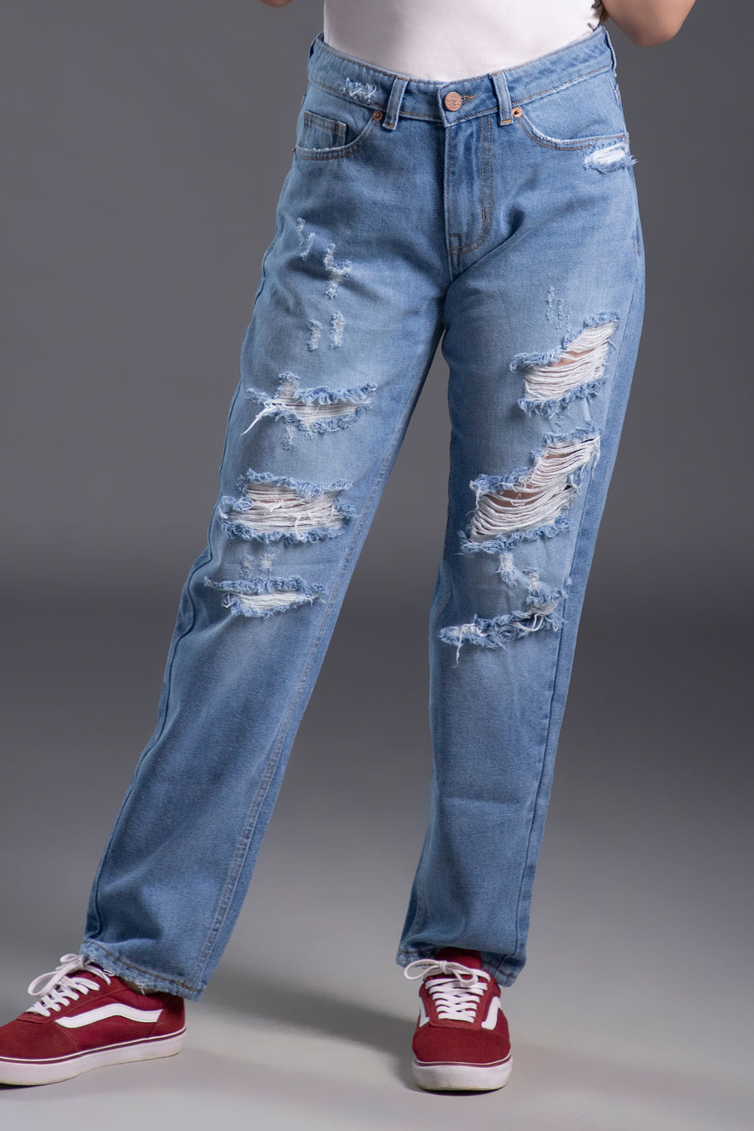 Dirty White Mom Jeans 