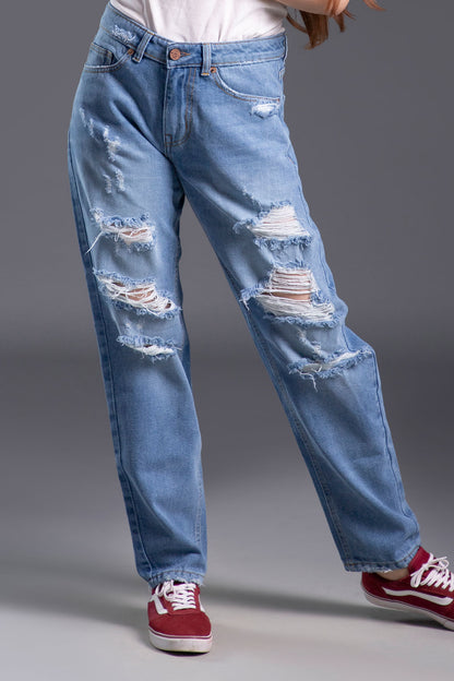 Dirty White Mom Jeans 