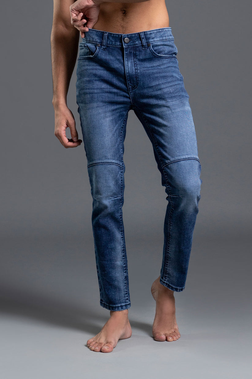 Blue Biker Jeans 