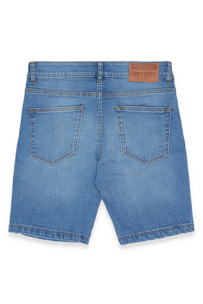 Ocean Blue Denim Shorts 