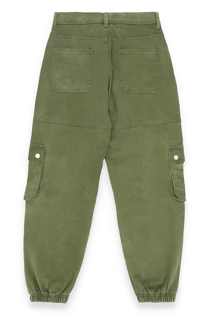 Olive Green Cargo Pants for Women 