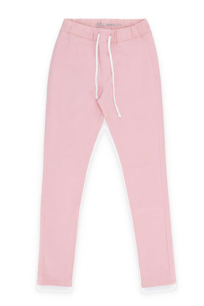 Pink Casual Jeggings 