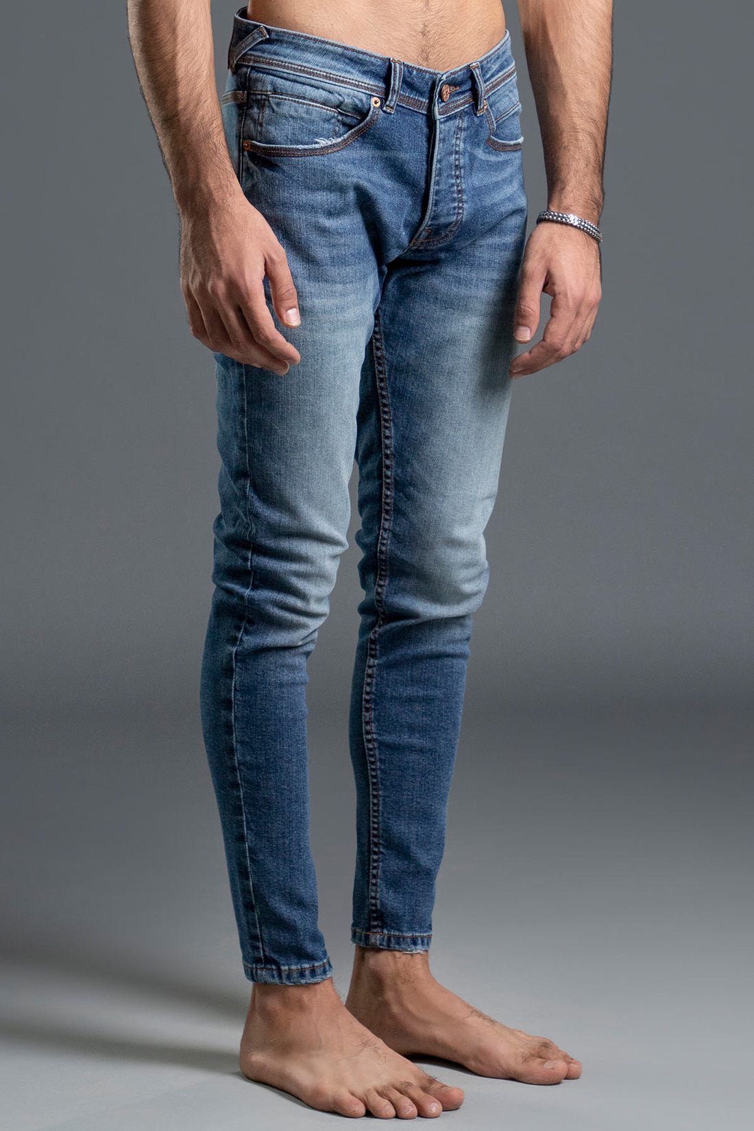 White Pepper Blue Skinny Jeans 