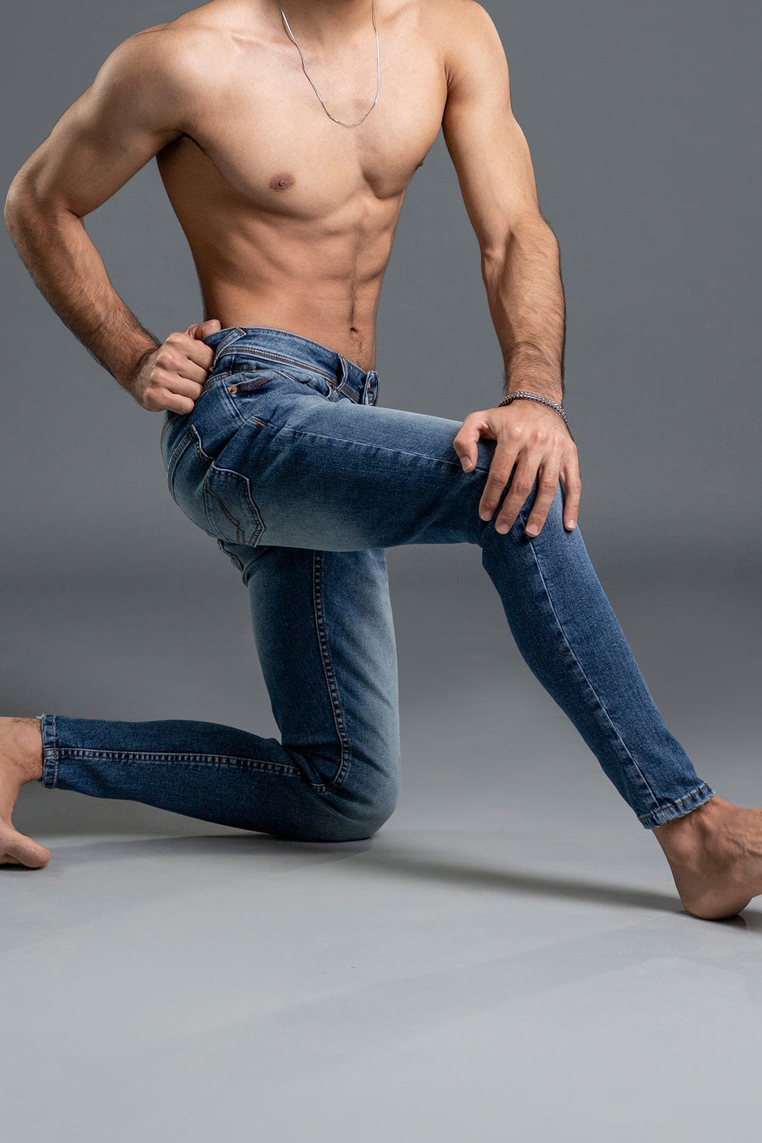 White Pepper Blue Skinny Jeans 
