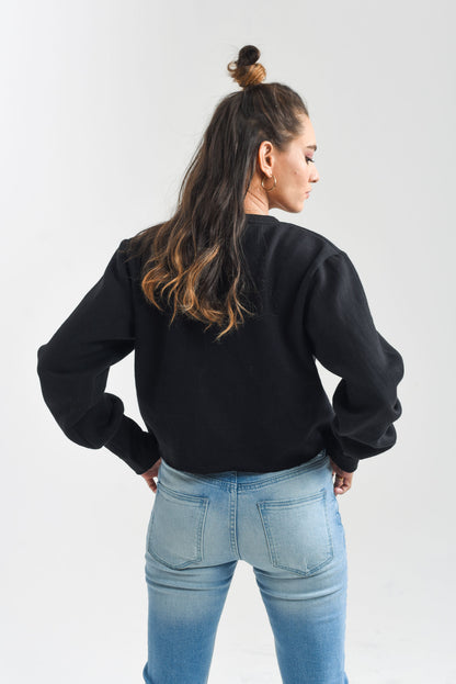 Women's Black Crop Top