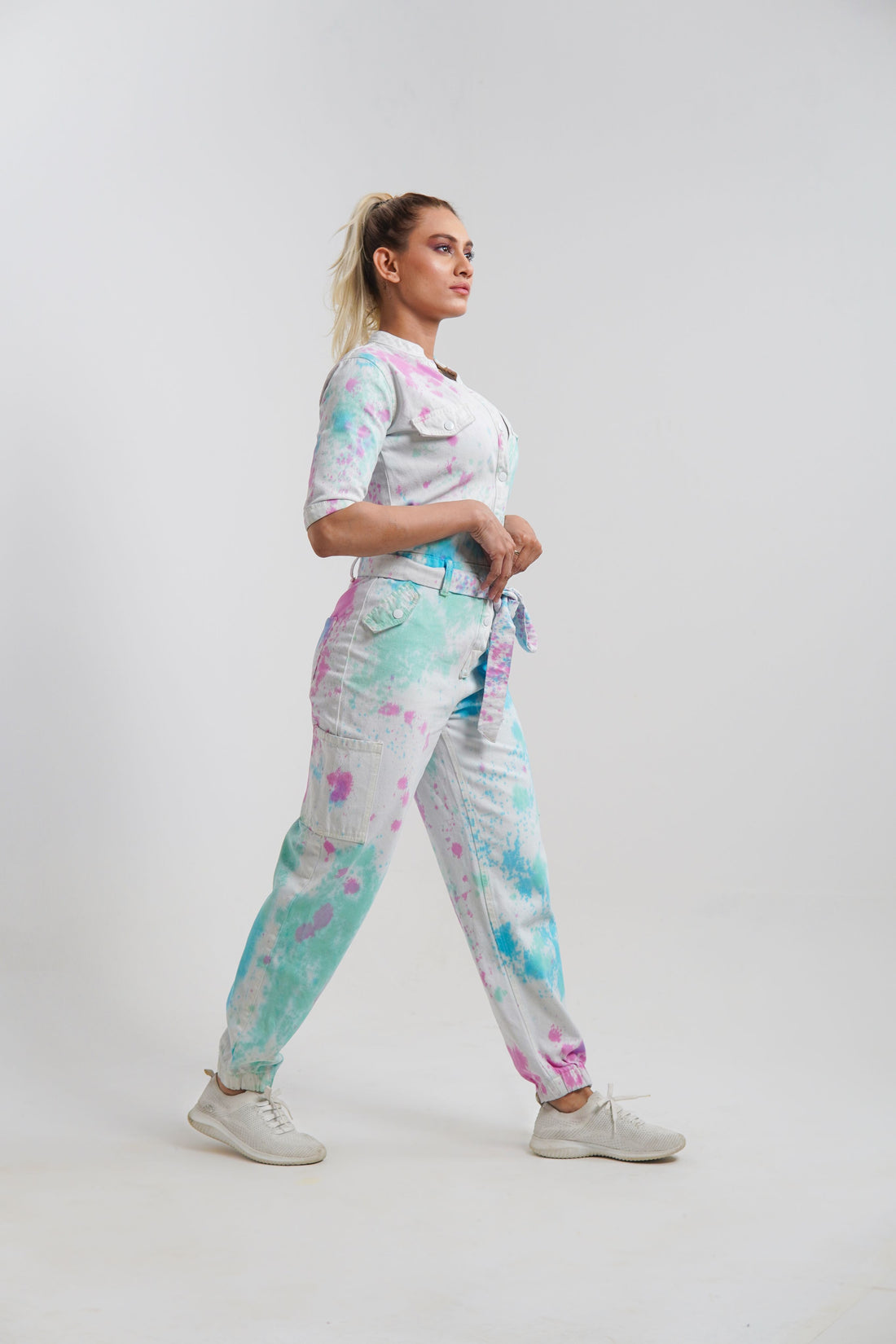 Women's multicolor jumpsuit with a regular fit