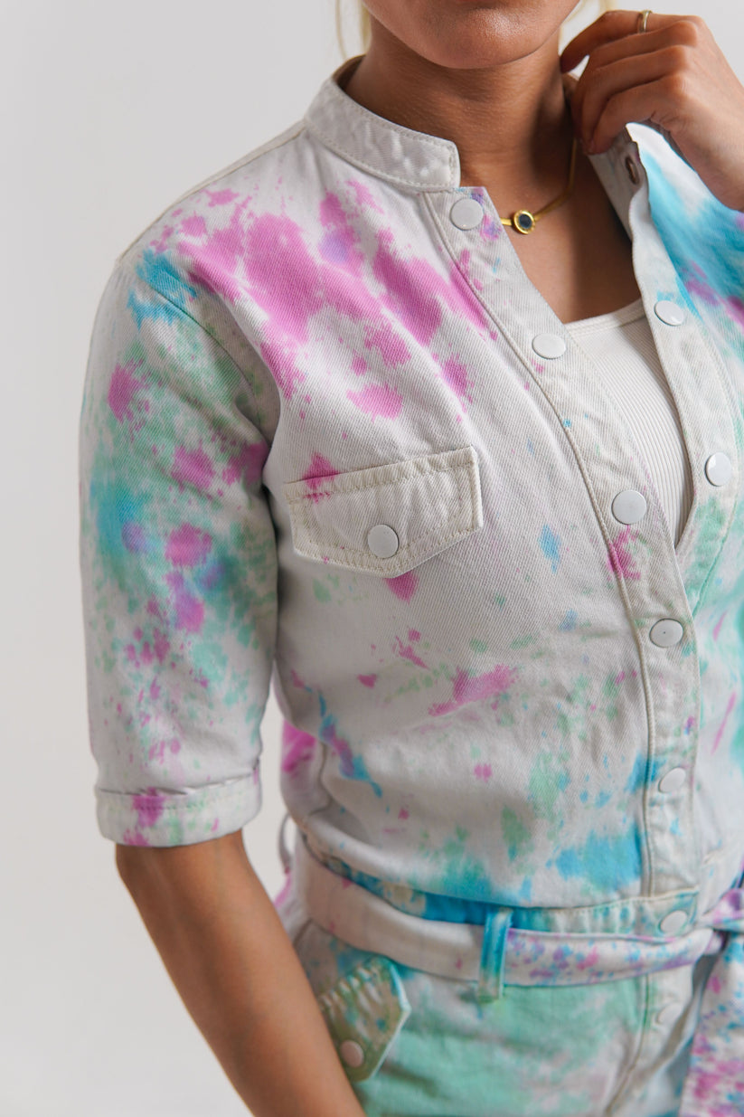 Women's multicolor jumpsuit with a regular fit